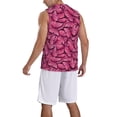 thumbnail image 5 of Rocae Pink Butterfly for Men's Basketball Jersey Lightweight and Breathable Athletic Tank Top,Quick-Drying Sports Jersey Large, 5 of 9