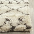 thumbnail image 4 of SAFAVIEH Casablanca Domhnall Southwestern Shag Area Rug, Ivory/Dark Brown, 11' x 15', 4 of 8