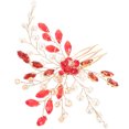 thumbnail image 4 of Women Hair Side Comb Rhinestone Pearl Hairpin Girls Hair Comb Clip Wedding Bride Hair Accessory, 4 of 8