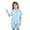 X1 Blue, variant on Ticikt Girls Pajamas Satin Pajama Set Silk Nightgown Short Sleeve Button Down Summer Bow Sleepwear for Big Kids,Color:Blue,Size:10 Years