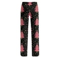 thumbnail image 3 of Resicozy Womens Christmas Pajama Pant Wide Leg Funny Cute Xmas Printed Lounge Pant with Pocket Plus Size Funny Holiday Pants Pink 2XL, 3 of 6