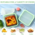thumbnail image 5 of 3 recipientes para sándwiches, almacenamiento de sándwiches de silicona para loncheras, sin BPA, a prueba de fugas, soporte para sándwiches reutilizable para frutas, 5 of 5