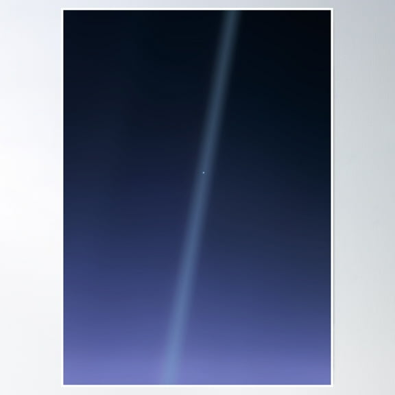 Pale Blue Dot - Carl Sagan Poster Wall Art, Modern Wall Decor, 8x12 UNFRAMED