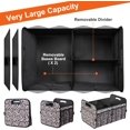 thumbnail image 3 of SUMMIT-Trunk Organizer, Collapsible Trunk Organizers and Storage, Car Accessories for Women and Men, Multi-Compartment Trunk Storage Organizer for SUV, Car, Mini-Van, Leopard Print, 3 of 18
