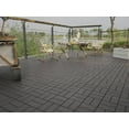 thumbnail image 5 of Plastic Interlocking Deck Tiles, 44 Pack Patio Deck Tiles, 11.8"x11.8" Waterproof outdoor flooring, Patio Floor Decking Tiles for Porch Poolside Balcony Backyard. Dark Gray., 5 of 7