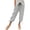 Light Gray, variant on DuoJiaJ Womens Capri Pants, Elastic Waist with Pockets Loose Fit Casual Blue L