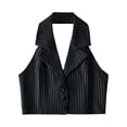thumbnail image 4 of Blouse Sans Manches Ajustée à Rayures pour Femmes, 4 of 4