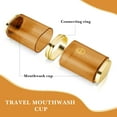 thumbnail image 4 of DODAMOUR 2 in 1 Travel Toothbrush Cup Case, Portable Toothbrush Holder, Toothpaste Storage for School Camping Business Trip Bathroom (Clear Orange), 4 of 6