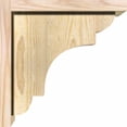 thumbnail image 3 of 8"W x 12"D x 12"H New Brighton Rough Sawn Corbel w/Backplate, Douglas Fir, 3 of 9