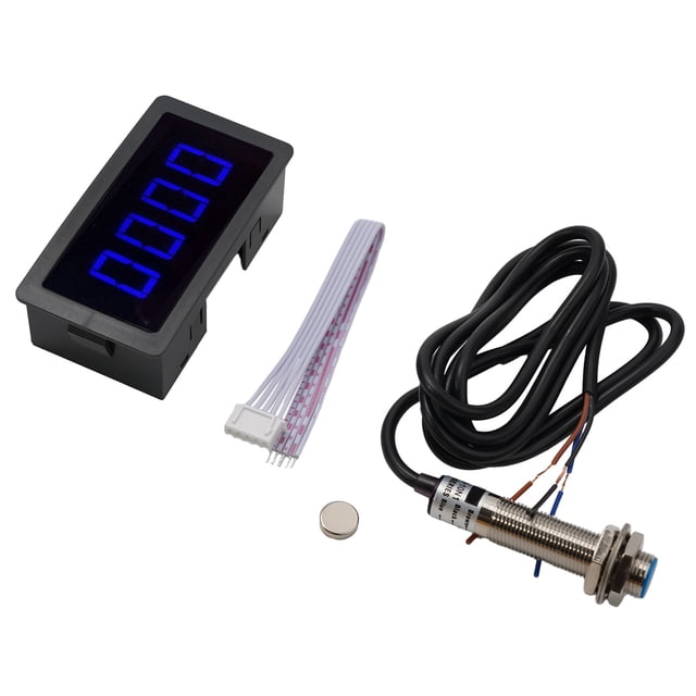 4Bit Numérique LED Tachymètre Régime Compteur + Capteur de Commutateur de Proximité de Hall DC8-24V