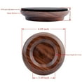 thumbnail image 2 of Juego de 4 tazas de ruedas de piano verticales de madera dura, protección para patas de muebles de madera de nogal real, 2 of 5