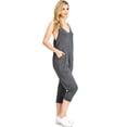 thumbnail image 2 of Lana Roux Womens Baggy Maternity Lounge Jogger Jumpsuit (Heather Charcoal, M), 2 of 3