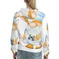 thumbnail image 7 of Uemuo Gnome Camping Fishing Pattern Women's Hoodie with Eye-catching Drawstrings- Casual Pullover Hoodie with Kangaroo Pocket, Stylish Hooded Sweatshirt-X-Large, 7 of 7