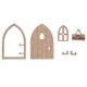 thumbnail image 4 of 2 unids Mini Puerta de hada de madera delicada Mini Garden Door Door Door Door Fotografías HOMEMAXS 13731315-MX, 4 of 6