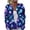 Blue, variant on Halloween Cardigan Sweaters for Women Knit Moon Pumpkin Ghost Print Button Down Casual Cardigan Cute Neon Print Holiday Outfits Blue 2XL