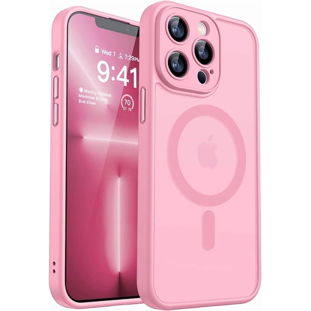 Funda Rosa Mate a Prueba de Golpes para iPhone 13 Pro Max