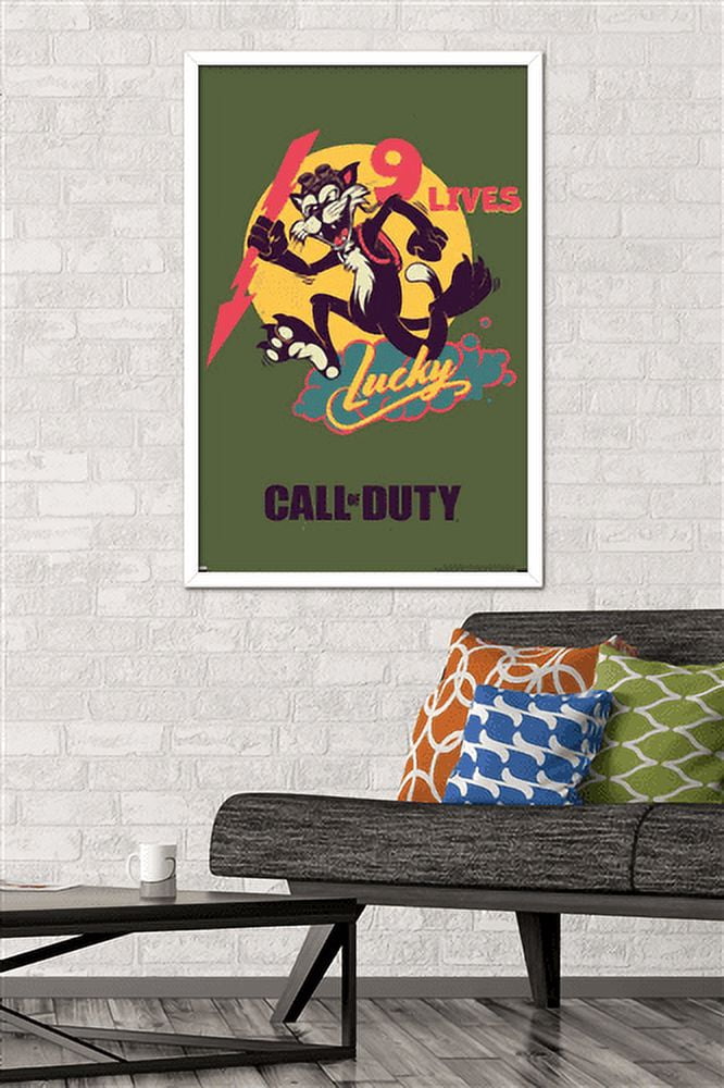Call of Duty: Vanguard - 9 Lives Wall Poster, 22.375" x 34", Framed