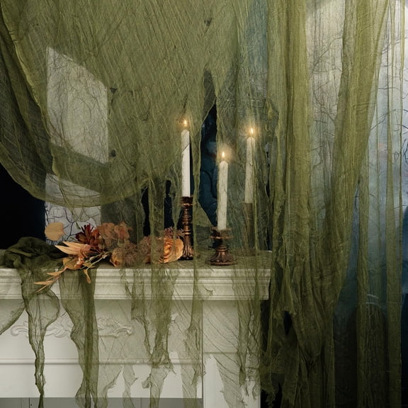 Ebaokuup 400" x 36" Green Halloween Cheesecloth for Haunted House Decor