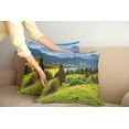 thumbnail image 2 of Ambesonne Landscape Throw Pillow Cover 2 Pack, Summer Morning Lake, 18", Green Blue Yellow, 2 of 5