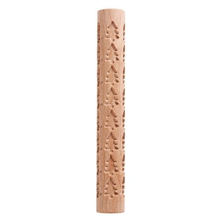 

Effortless Operation Durable Odorless Safe Rolling Pin Mud Stick Handmade Pressing Pin PINE TREE