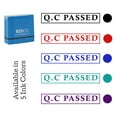 thumbnail image 7 of Printtoo Q.C Passed Self Inking Rubber Stamp Pre-Inked Office Stamp- Home Office Business Stationery, Green- 42 x 9 mm, 7 of 7