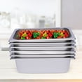 thumbnail image 2 of Fichiouy Steam Table Pans 6-Pack 2.5L Full Size 4" Deep Stainless Steel Buffet Food Prep for Restaurant Canteen Buffet, 2 of 10