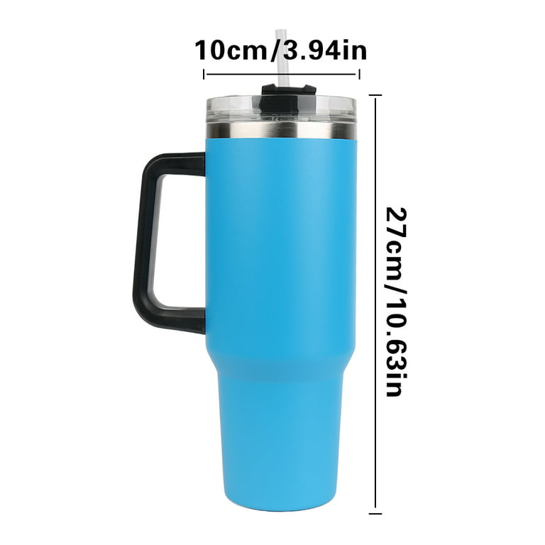 X-go 40 oz Tumbler With Handle and Straw Lid Stainless Steel Wall Vacuum  Insulated Tumblers Travel Mug for Hot and Cold Beverages Thermos Travel  Coffee Mug 