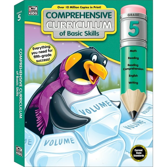 Thinking Kids Comprehensive Curriculum of Basic Skills Workbook (544) Grade 5