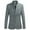 Gray, variant on QENGING Men's Suit Jacket Casual Blazer Suit Solid Stand-up Collar Slim-fit Buttons Back Center Slit Coat of The Day