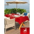 thumbnail image 4 of Outdoor Tablecloth with Umbrella Hole and Zipper, Merry Christmas Rectangle Table Cloth 60x102 Inch Waterproof Tablecloth, Xmas Elk Winter Holiday New Year Picnic Table Cover for Patio Camping, 4 of 7