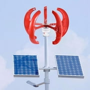 AIHOME Vertical Axis Wind Turbine Generator Adjustable Wind Turbine Generator Automatic Adjustable Wind Angle Wind System for Home Ship and Monitoring fun
