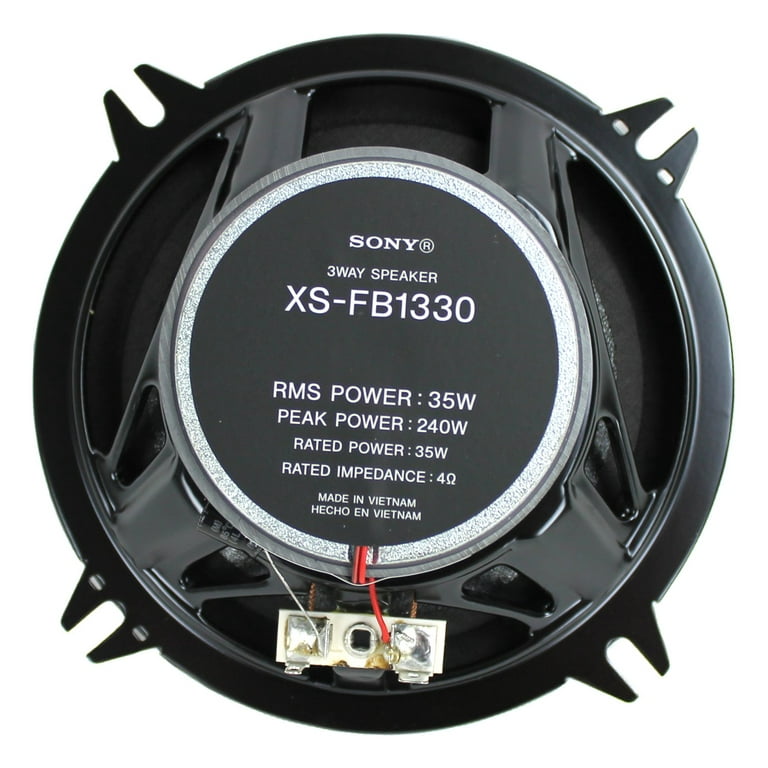 Sony XS-FB1330 5-1/4 (13 cm) 3-Way Speakers (Pair) - Walmart.com