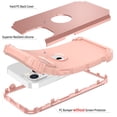 thumbnail image 2 of iPhone 14 Plus Case 6.7 inch 2022, Allytech Heavy Duty Hybrid Hard PC Back + Soft TPU Inner + Front PC Frame Drop Protection Case for iPhone 14 Plus 5G, Rosegold, 2 of 6