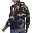thumbnail image 6 of Lsque Royal Skull With Golden Crown Pattern Casual Men's Hoodie,Hooded Sweatshirt with Kangaroo Pocket,Pullover Hoodie-4X-Large, 6 of 7