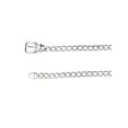 thumbnail image 2 of Cinturones de cadena de metal para mujeres INSPIRE CHIC, cinturones de cintura decorativos para vestidos y jeans, cinturón de hebilla redonda plateada de 46.5", 2 of 5