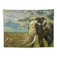 thumbnail image 5 of JRXY Elephant Tapestry Elderly Asian Elephant Walking Alone On Grass During A Cloudy Summer Day Home Decoration For Bedroom Living Room Dorm Decor For Women Men  Painting, 5 of 6