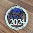Personalized Graduation Name Ornament, Class of 2024, University