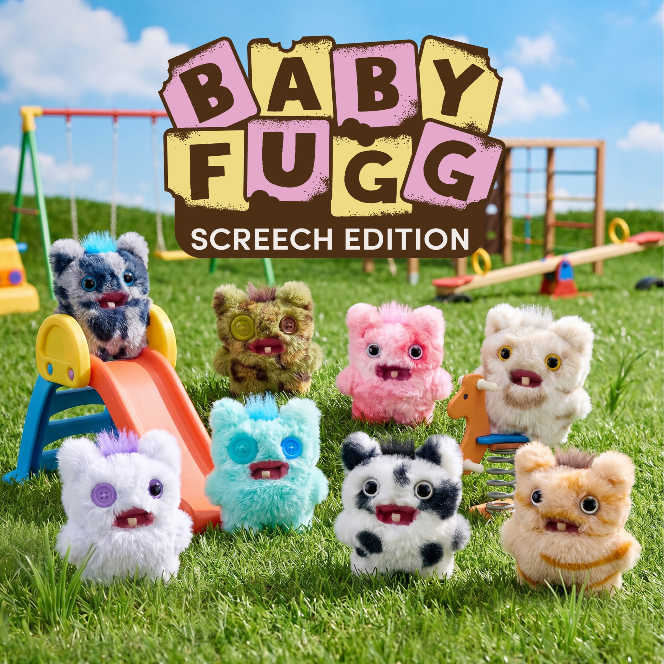 Fuggler Baby Fugg Screech Edition 3.5 Inch Plush Collectible Toy by ZURU Featuring Funny Ugly Monster Design with Mischievous Details, Perfect for Collectors and Fans of Weird Fun