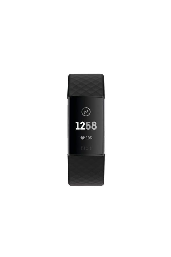 Open Box Fitbit Chrge 3 Fitness Activity Tracker Graphite/Black One Size 0.06 Pound New