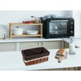 thumbnail image 5 of Unique Bargains 1 Pack Wicker Basket with Cloth Coffee 10.2*5.9*4.3in, 5 of 6