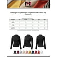 thumbnail image 2 of MixMatchy Women's Solid Tight Fit Lightweight Long Sleeves Mock Neck Top, 2 of 3