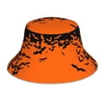 thumbnail image 1 of Balery Halloween With Black Bats Sombreros para el sol para hombre y mujer, sombrero de pescador con UPF 50+, 1 of 6