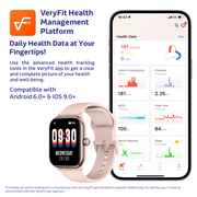 Vibeat Smart Watch for Men, 1.85 AMOLED Screen with Bluetooth Call & Voice Control, 120+ Sport Modes, IP68 Waterproof Fitness Tracker for Android iOS, Pink