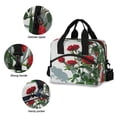 thumbnail image 5 of Insulated Crossbody Lunch Bag 10L Lunch Tote with Adjustable Shoulder Strap for Work Office Picnic Red Roses on The Wall, 5 of 6