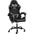 thumbnail image 1 of YSSOA White Gaming Chair with Footrest, Big and Tall Gamer Chair, Racing Style Adjustable Swivel Office Chair, Ergonomic My Lux Decor Round, 1 of 16