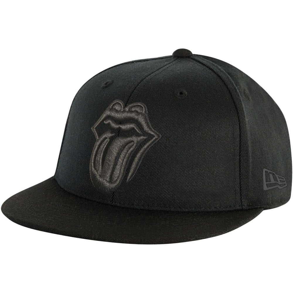 Rolling Stones Rolling Stones Men's Black On Black Hat Baseball Cap