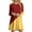 Red, variant on KIHOUT Midi Dresses for Women Fashion Juniors Casual Long Sleeve Round Neck Printed Knee Length Dress