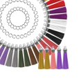 thumbnail image 7 of 50 Pieces Keychain Tassels Bulk Faux Leather Fe Pendants for DIY Keychain, 7 of 7
