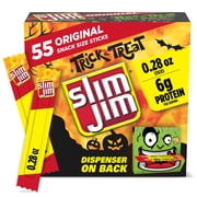 Slim Jim Smoked Meat Sticks, Original Flavor, 6g Protein Per Serving, 0.28 oz. (55-Count)