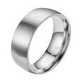 thumbnail image 2 of Guodhu Stainless Steel Rings for Men Women Wedding Simple Ring Comfortable Fit, 2 of 2